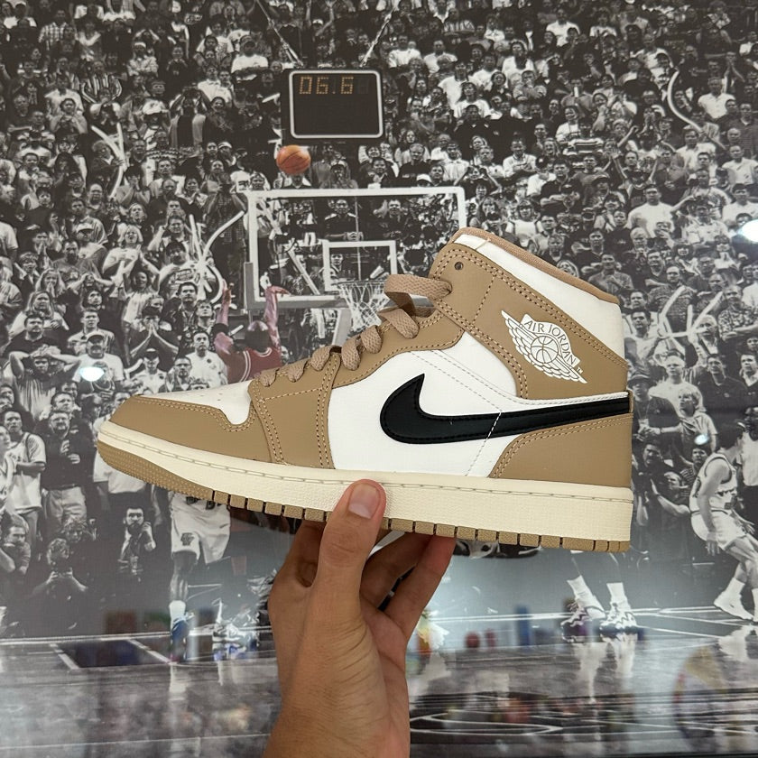 Jordan 1 Mid Sail Black Desert