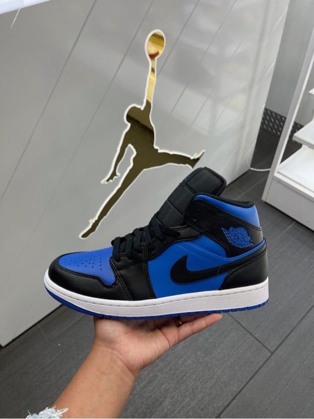 Jordan 1 Mid Black Royal
