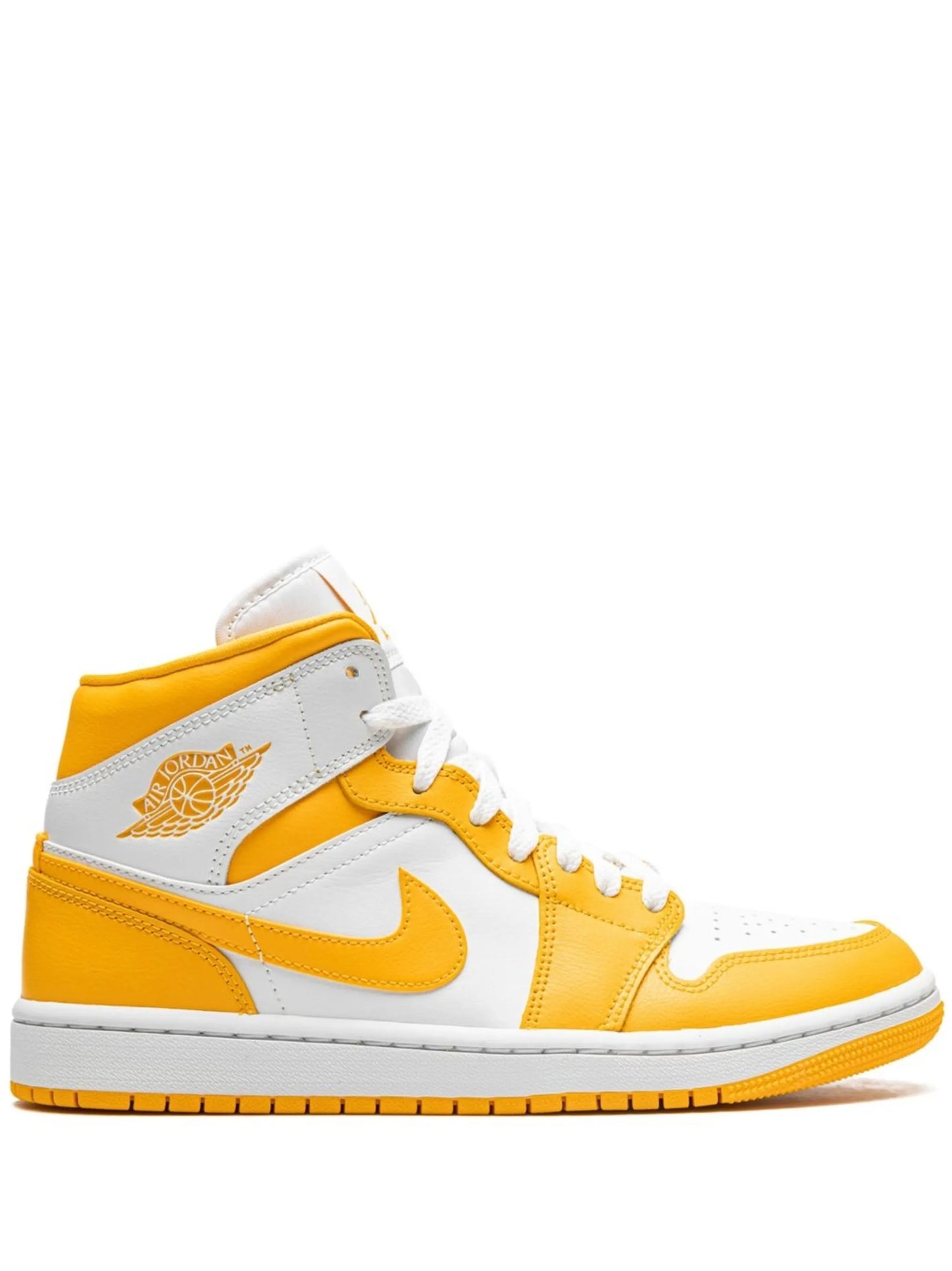 Jordan 1 Mid White University Gold
