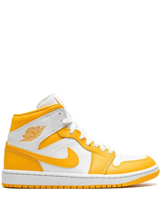 Jordan 1 Mid White University Gold