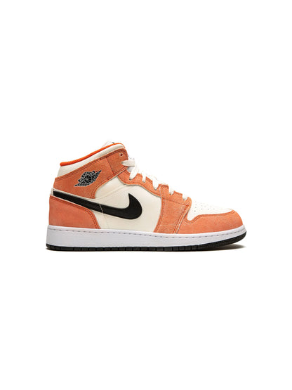 Jordan 1 Mid Orange Suede