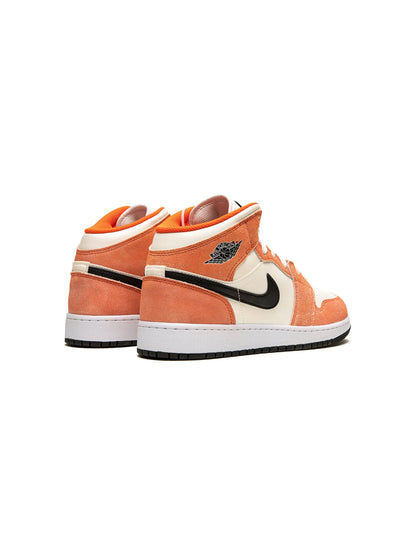 Jordan 1 Mid Orange Suede