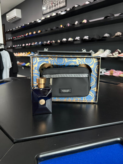 Versace Pour Homme Dylan Blue Set 3 piezas Hombre EDT 100ml + Miniatura 10ml + Bolsa de Viaje