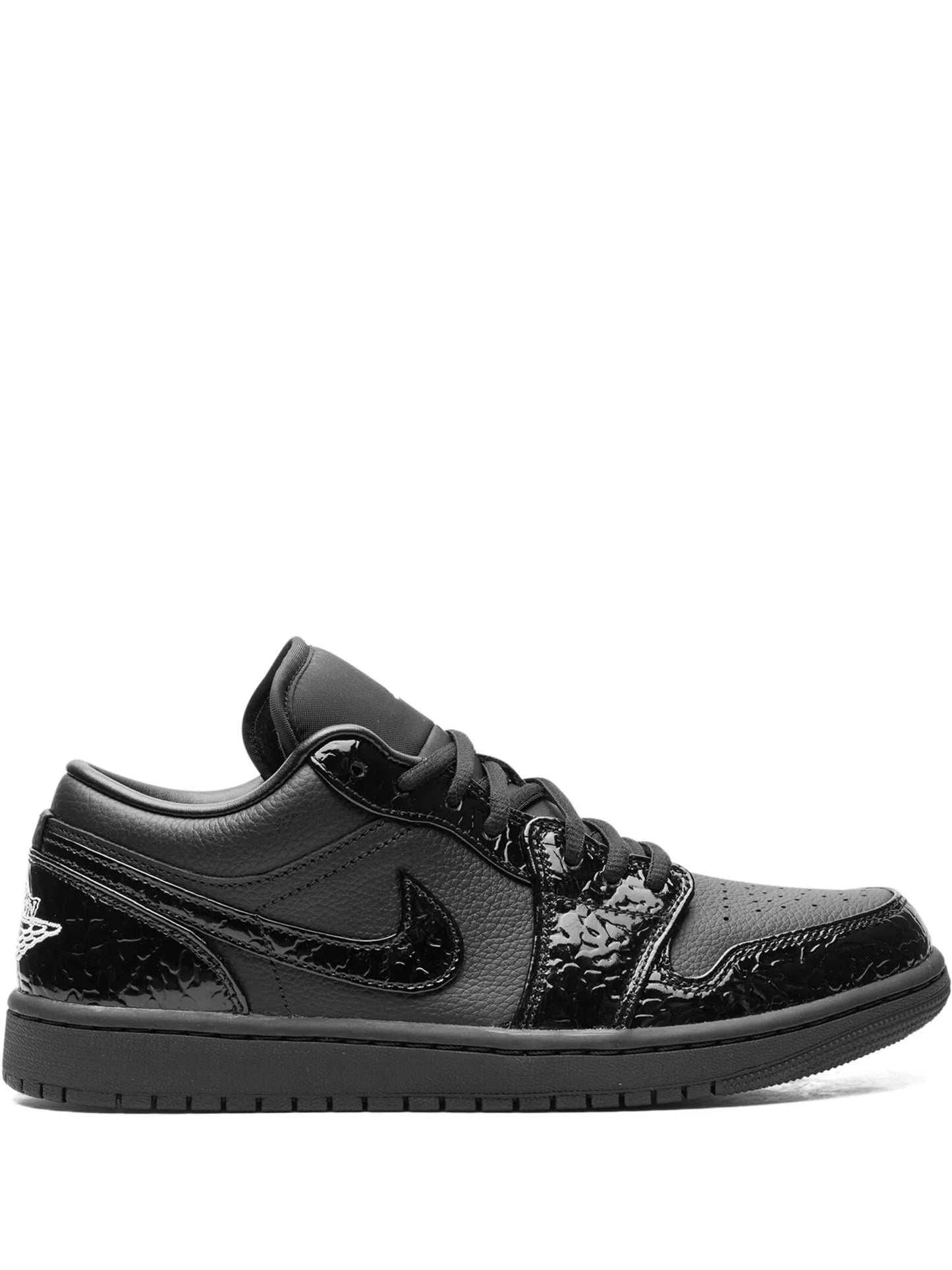 Jordan 1 Low Elephant Patent Black