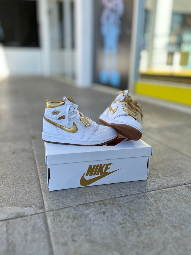 Jordan 1 High White And Gold