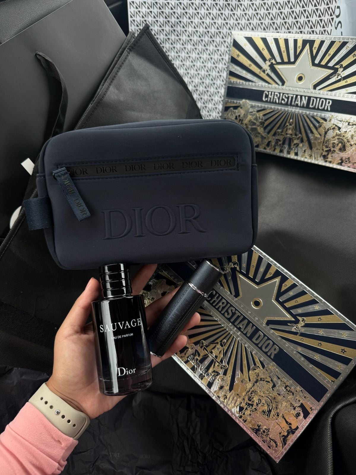 Dior Sauvage EDP 100ml set (Neceser + 100 ml perfume + 10 ml muestra viaje