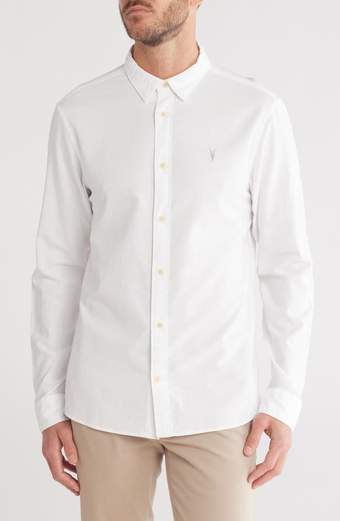 Allsaints shirt manga larga blanca