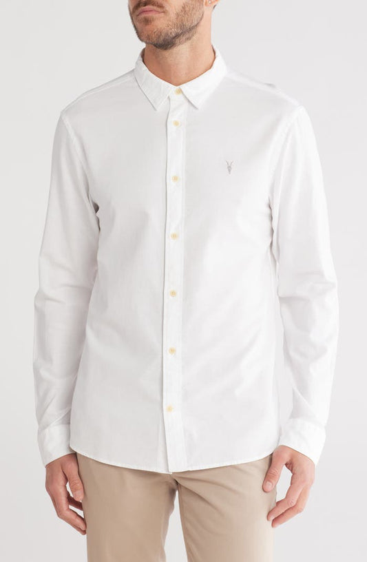 Allsaints shirt manga larga blanca